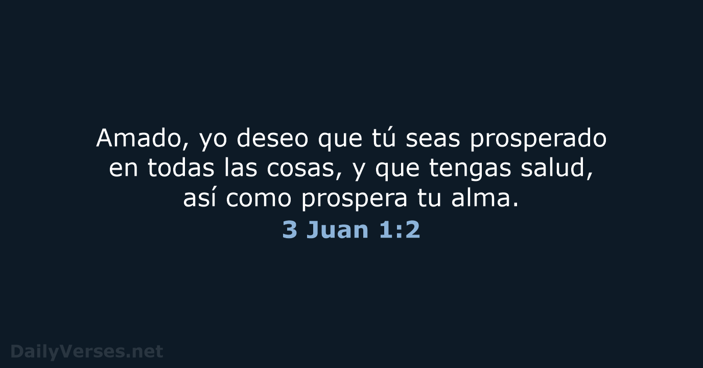 3 Juan 1:2 - RVR60