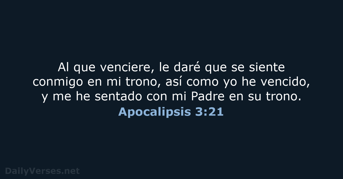 Apocalipsis 3:21 - RVR60