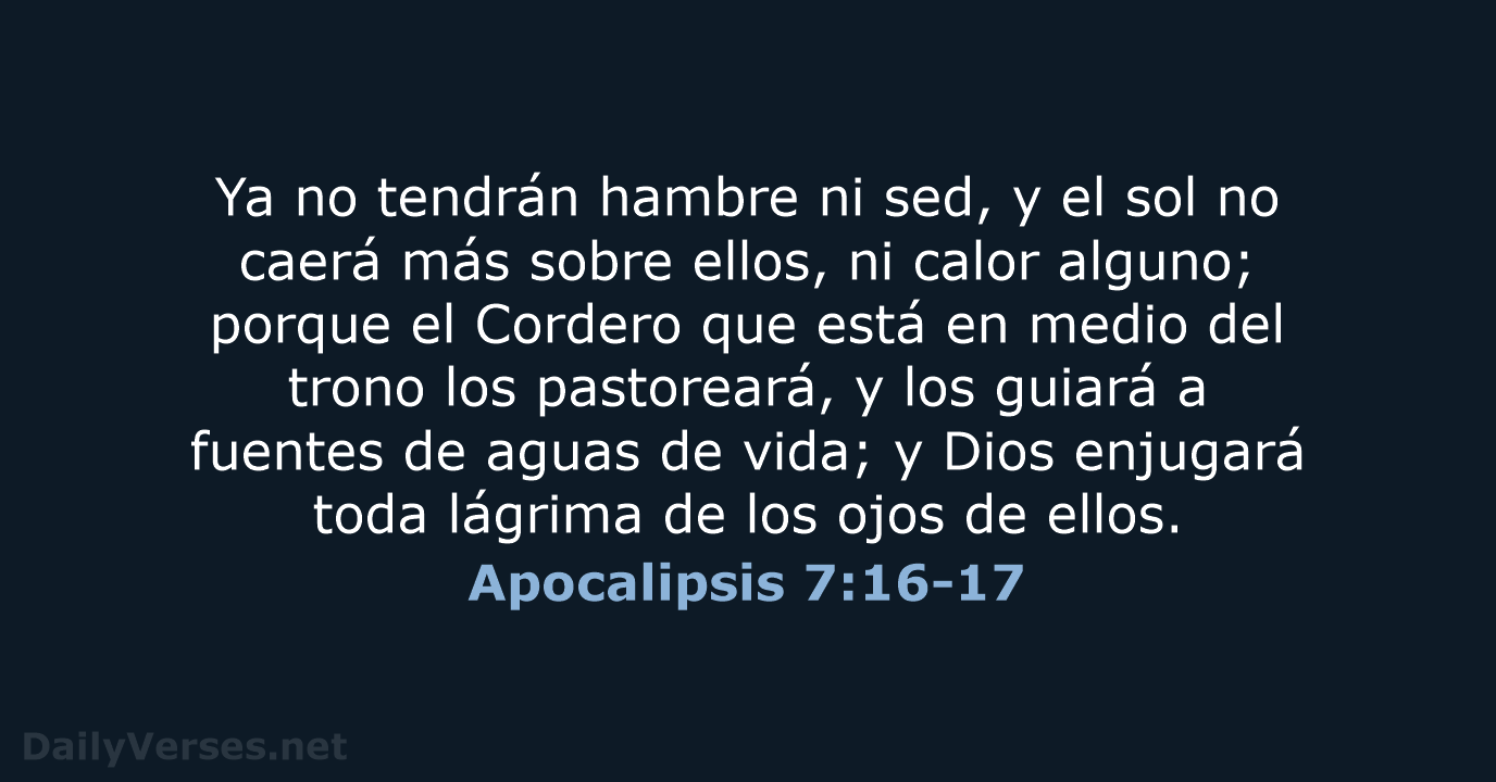 Apocalipsis 7:16-17 - RVR60