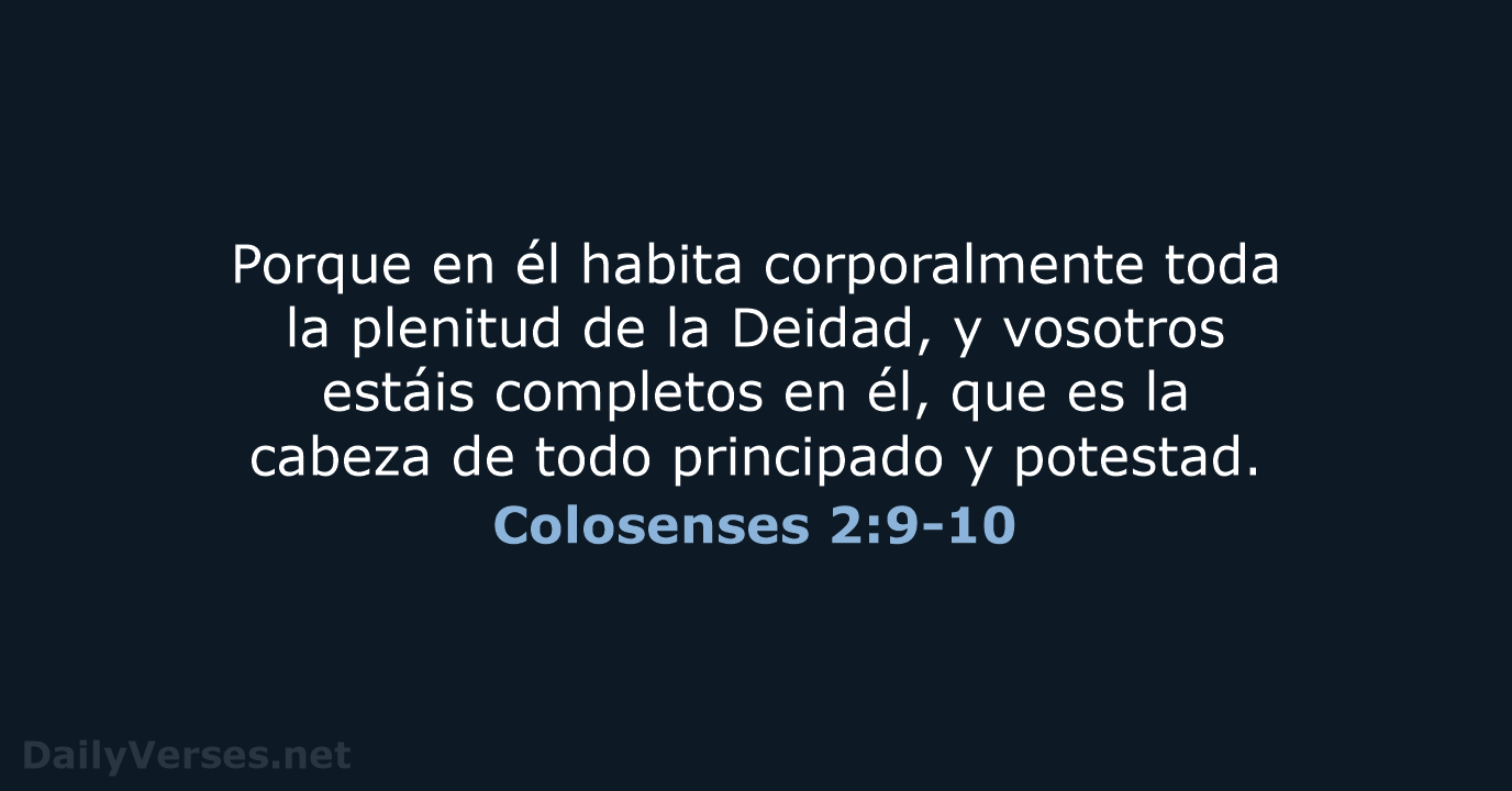 Colosenses 2:9-10 - RVR60