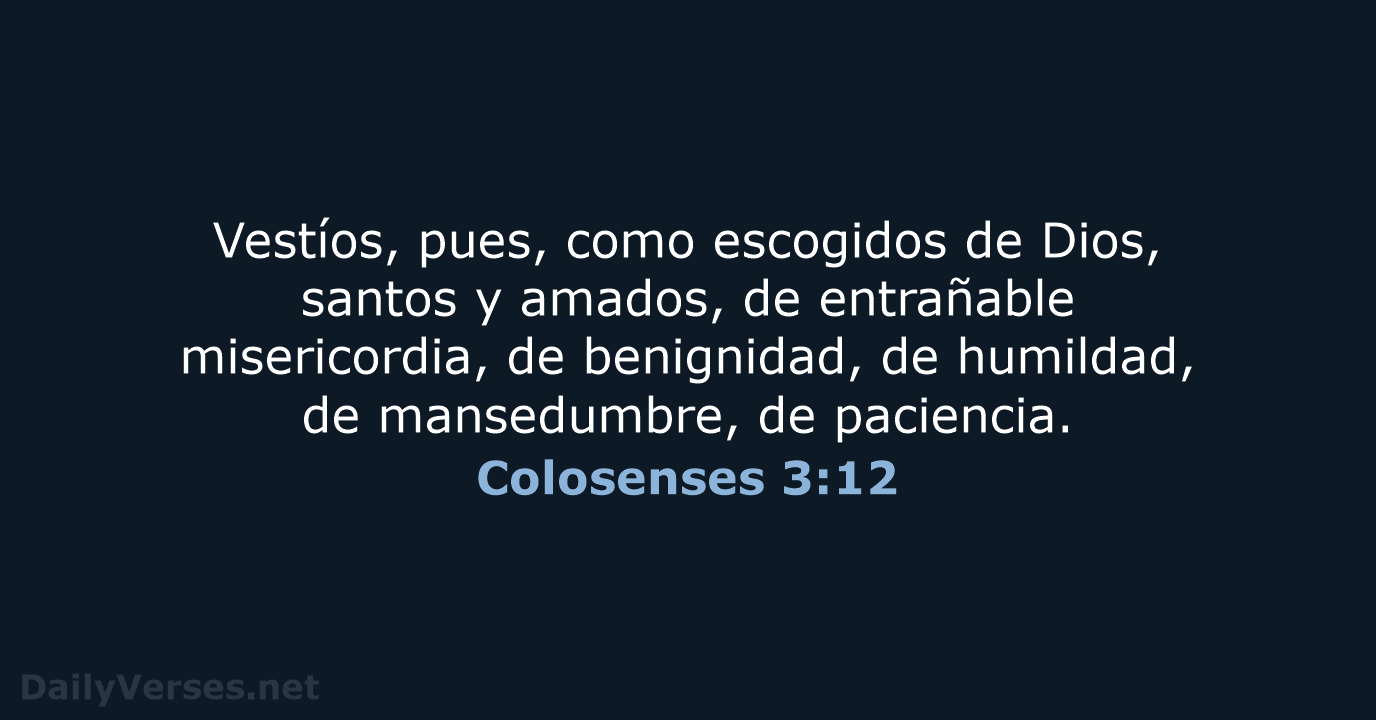 Colosenses 3:12 - RVR60