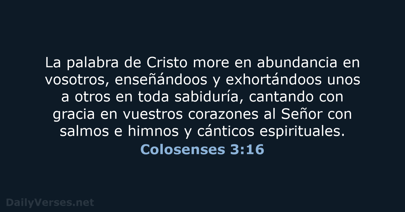 Colosenses 3:16 - RVR60