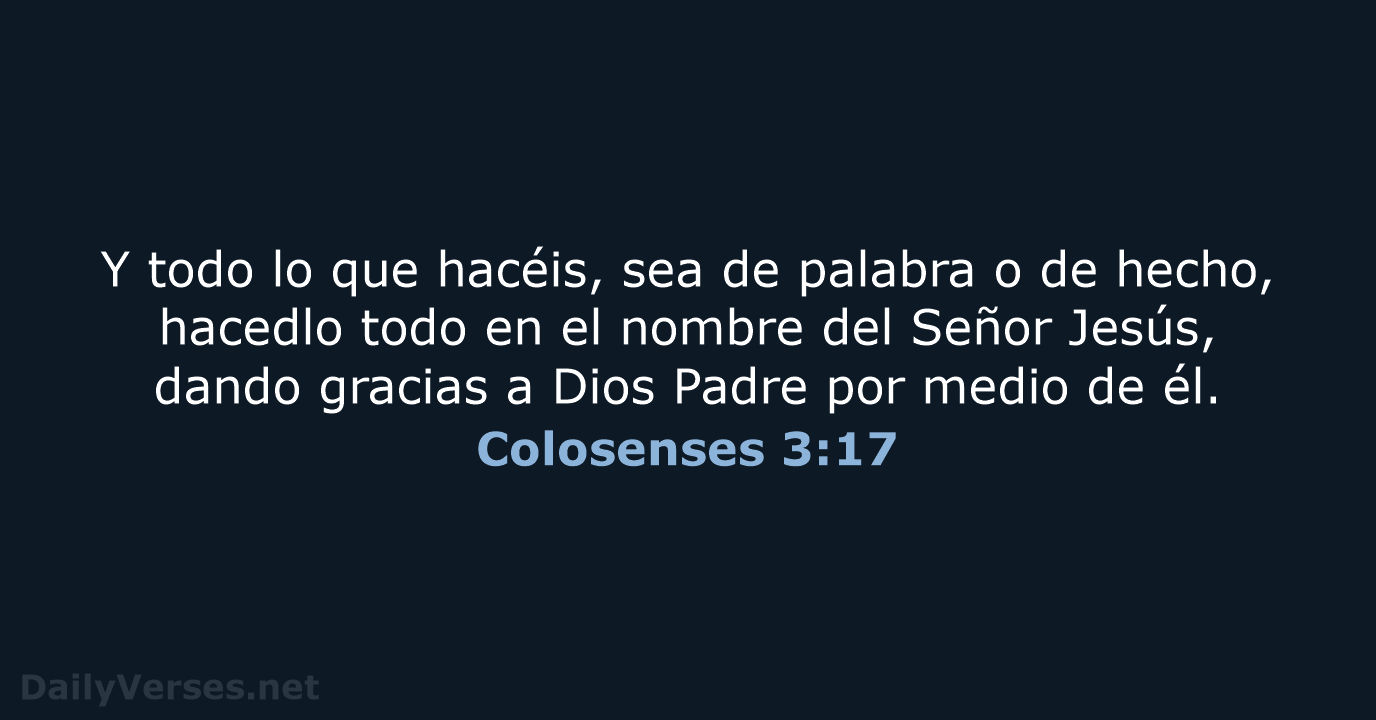 Colosenses 3:17 - RVR60