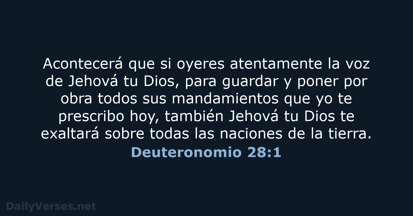 Deuteronomio 28:1 - RVR60