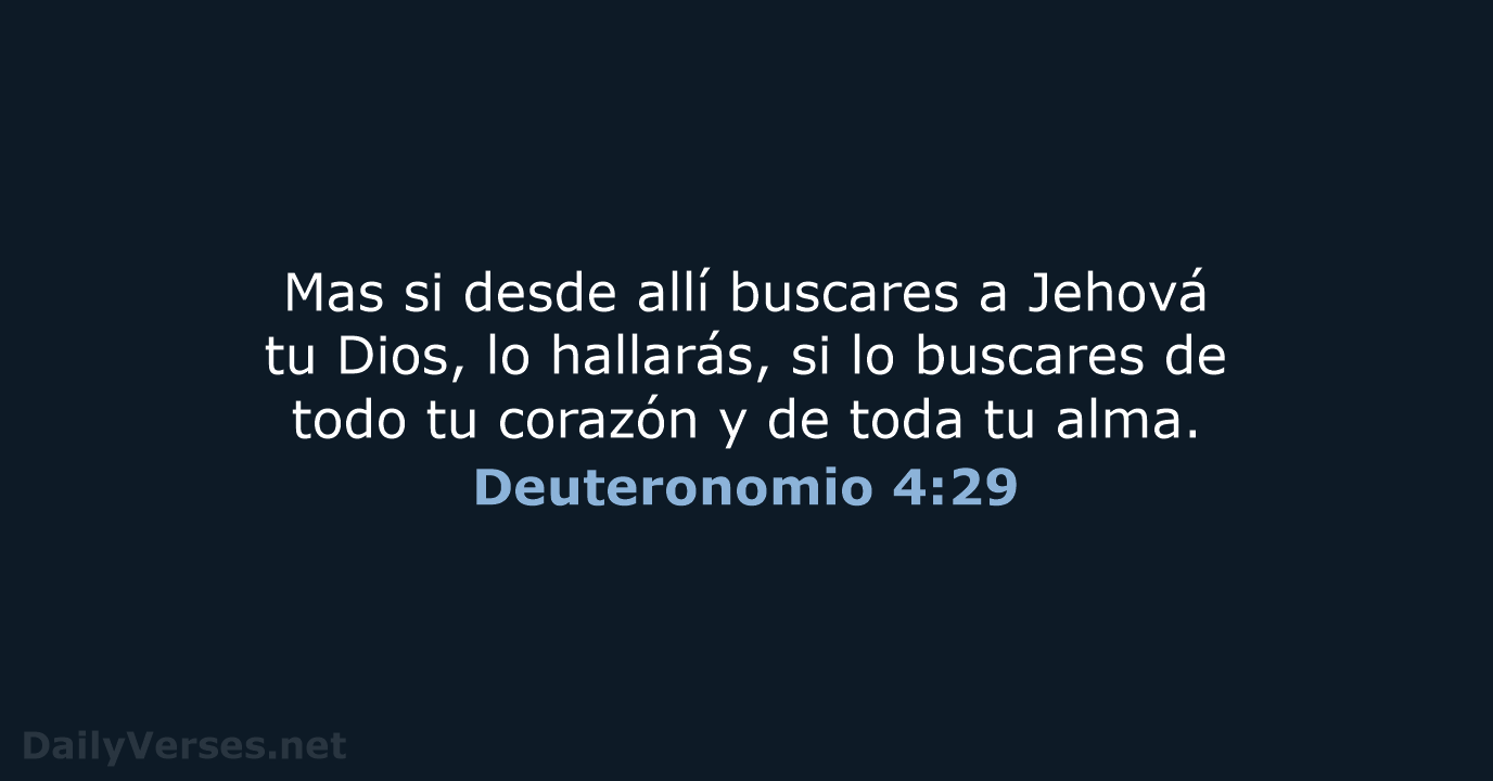 Deuteronomio 4:29 - RVR60