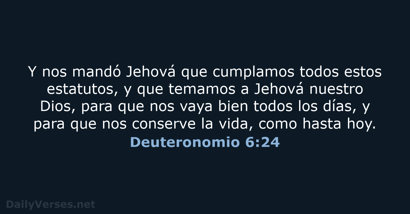 Deuteronomio 6:24 - RVR60