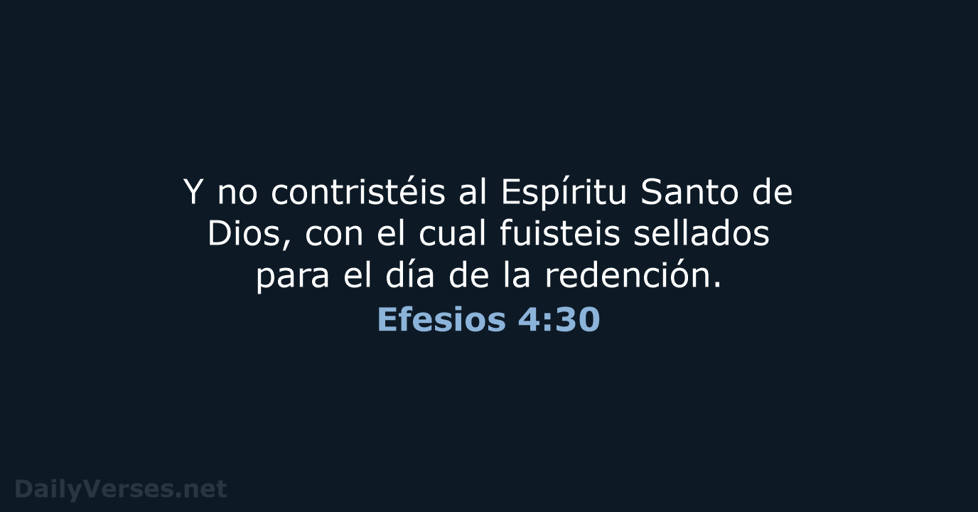 Efesios 4:30 - RVR60
