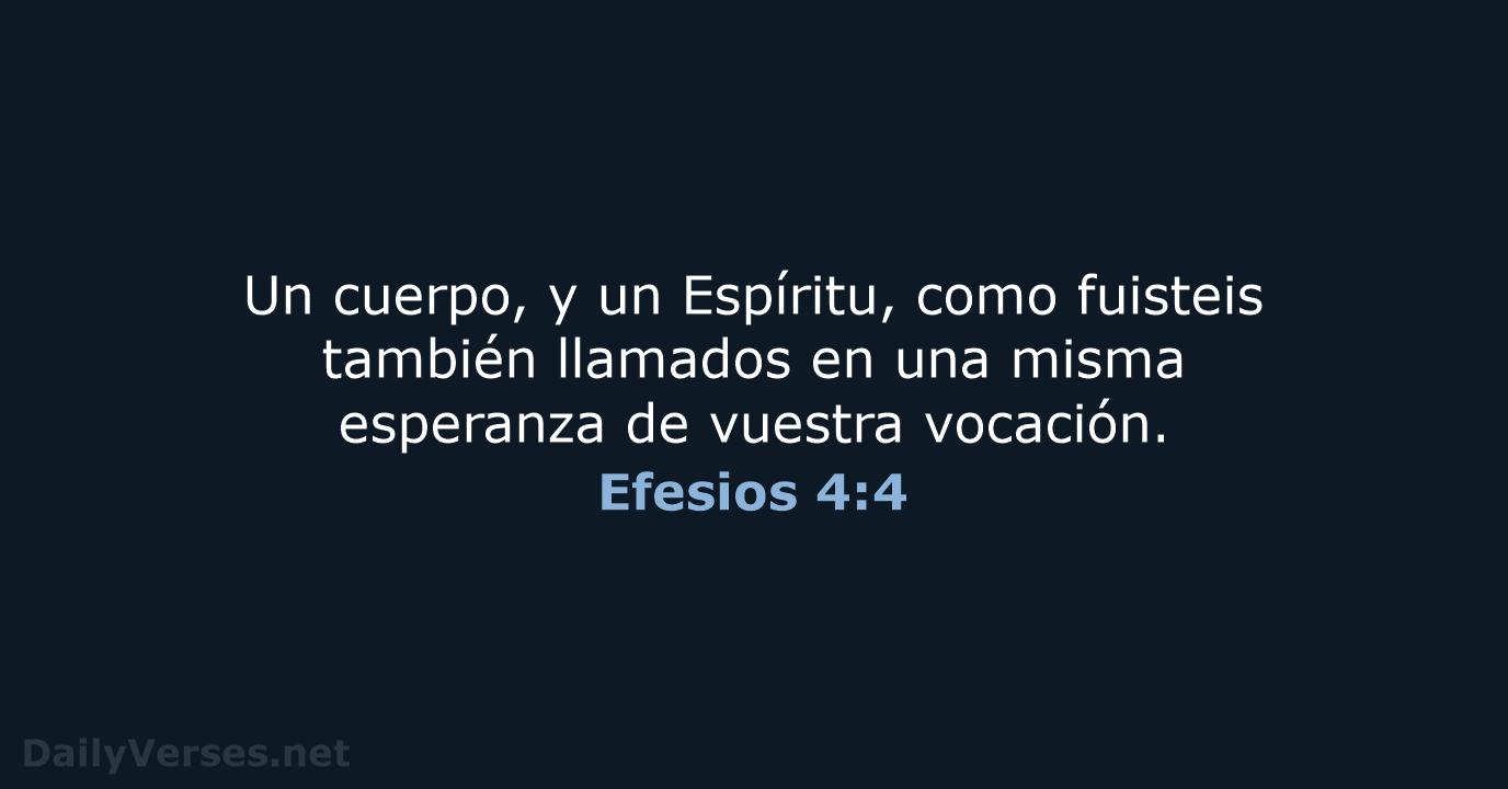 Efesios 4:4 - RVR60
