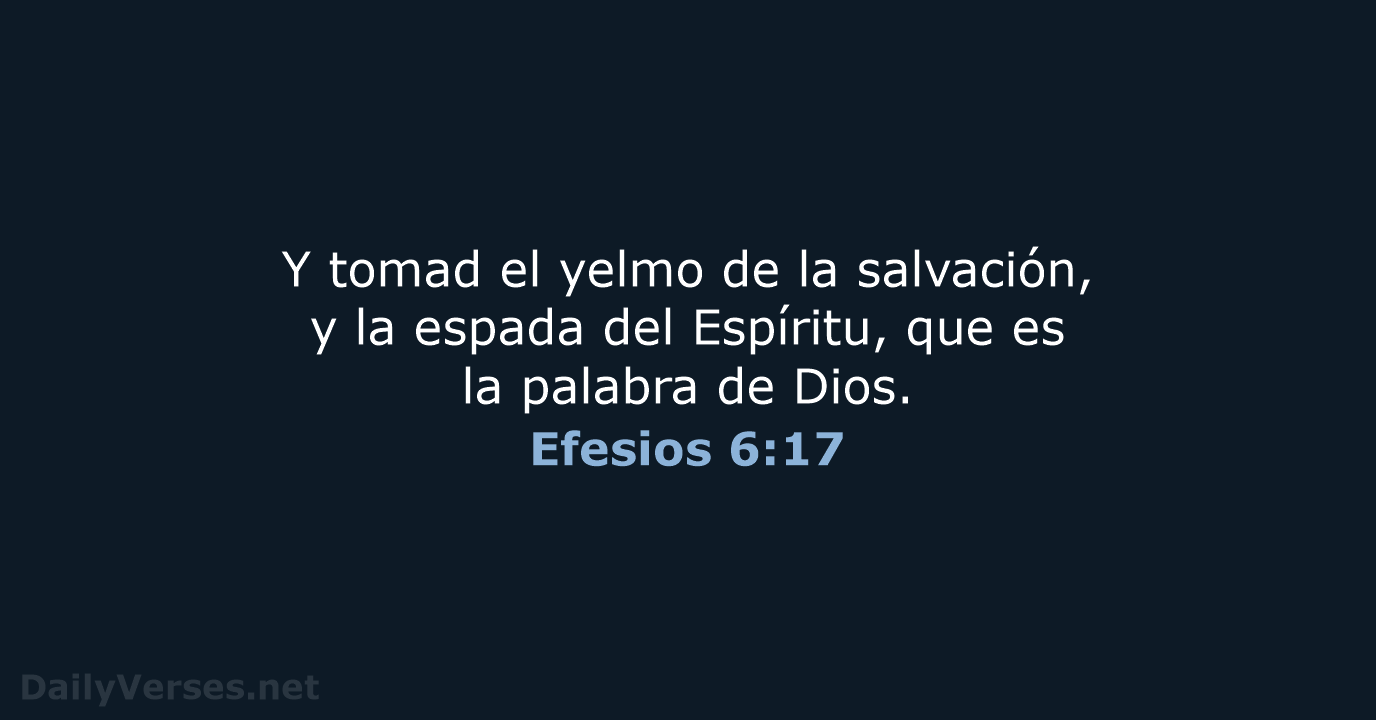 Efesios 6:17 - RVR60