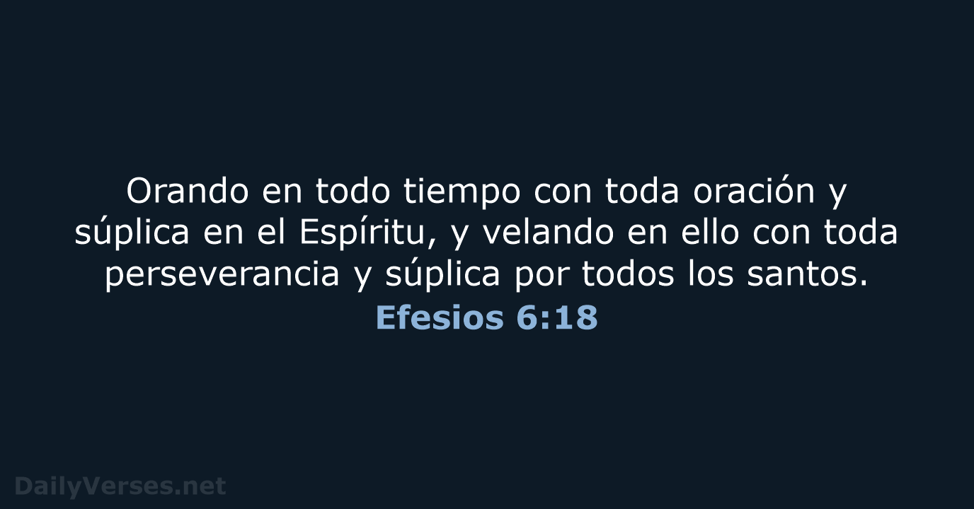 Efesios 6:18 - RVR60