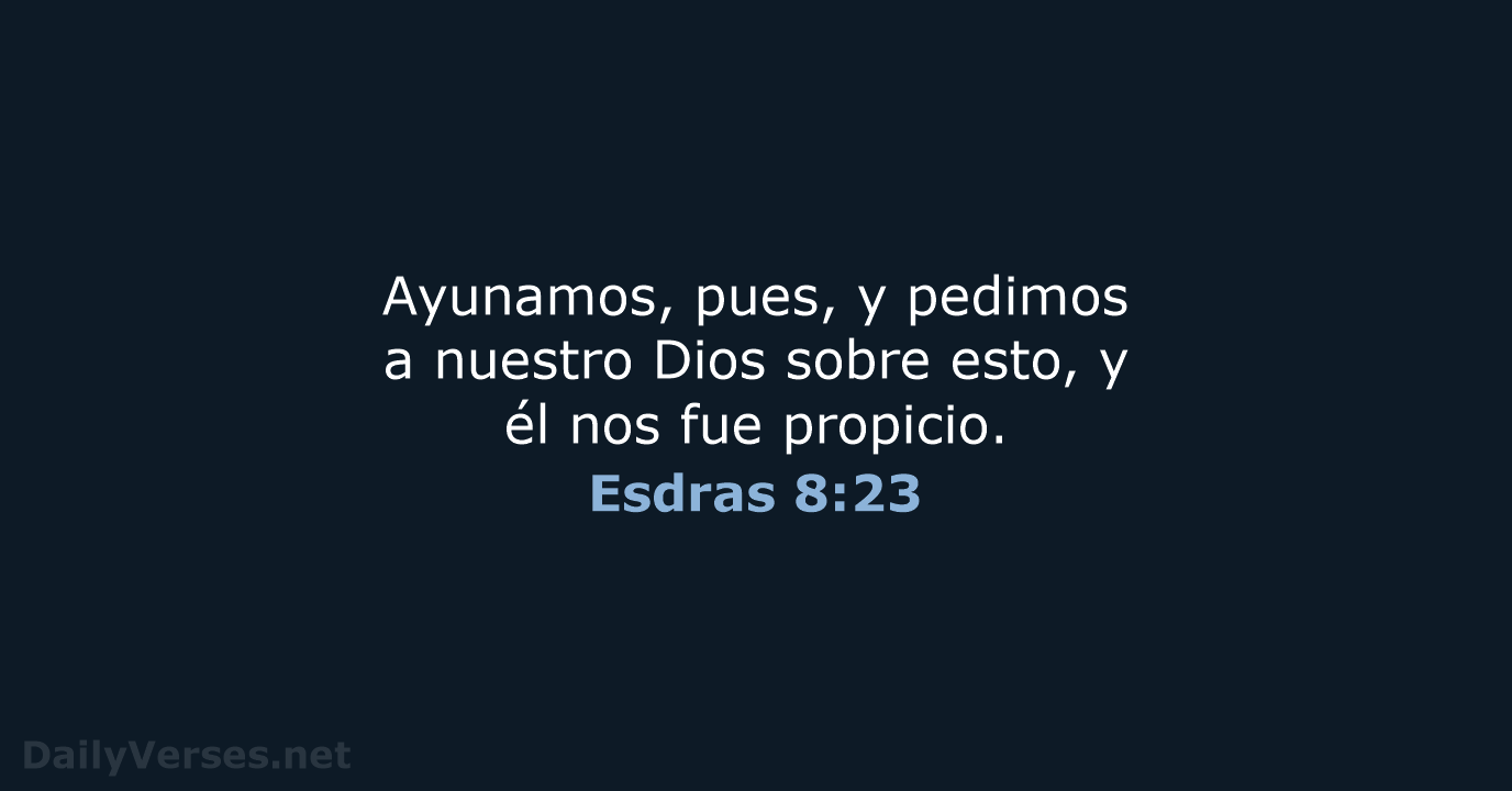Esdras 8:23 - RVR60