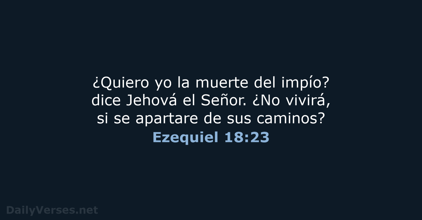 Ezequiel 18:23 - RVR60
