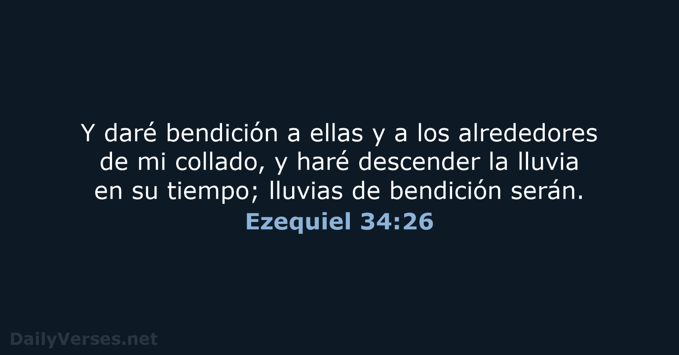 Ezequiel 34:26 - RVR60