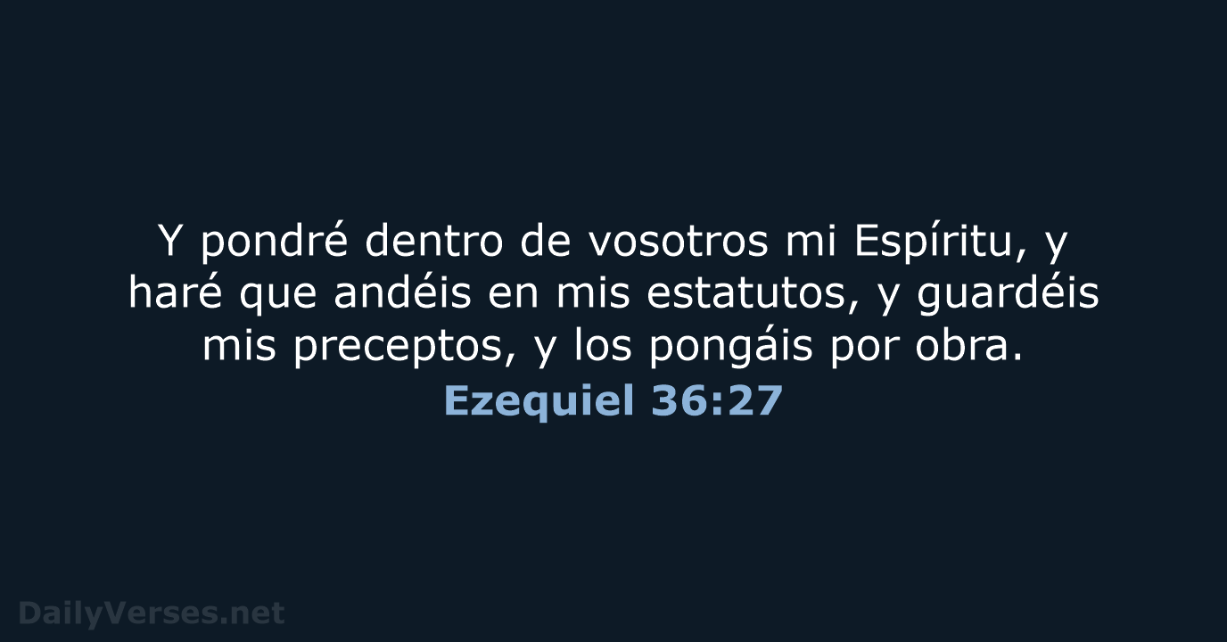 Ezequiel 36:27 - RVR60