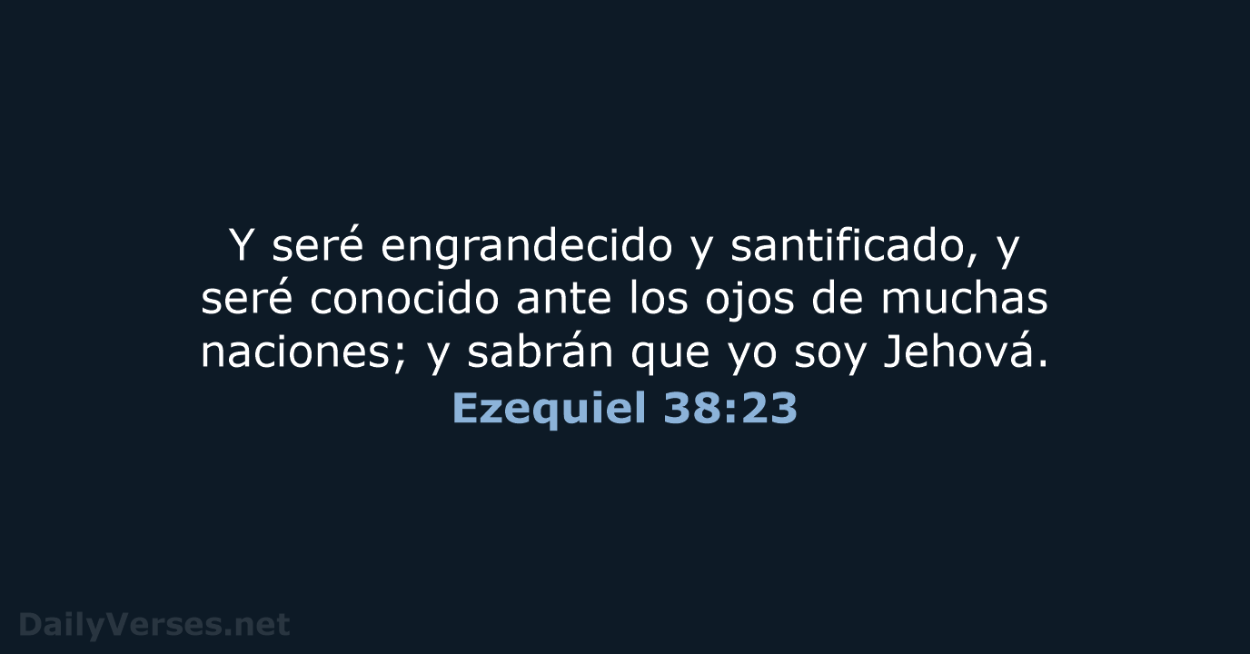 Ezequiel 38:23 - RVR60