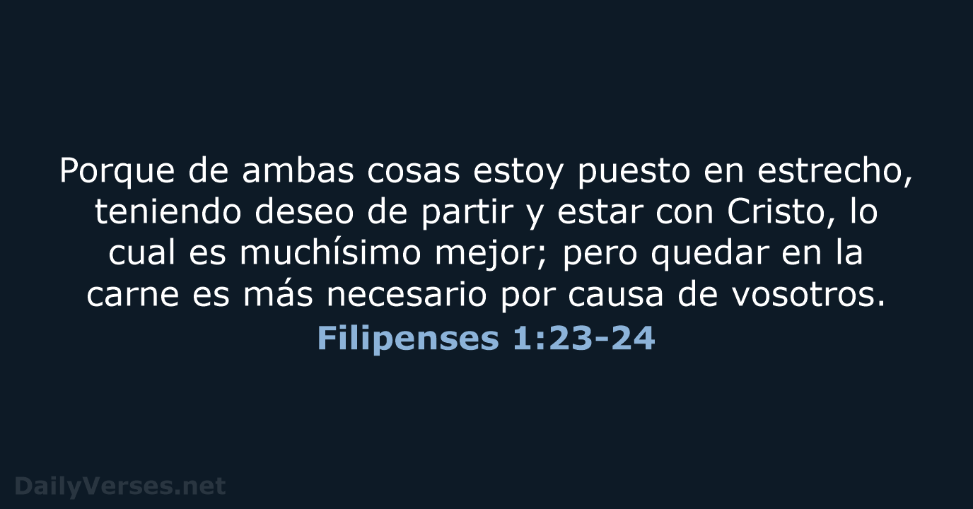Filipenses 1:23-24 - RVR60