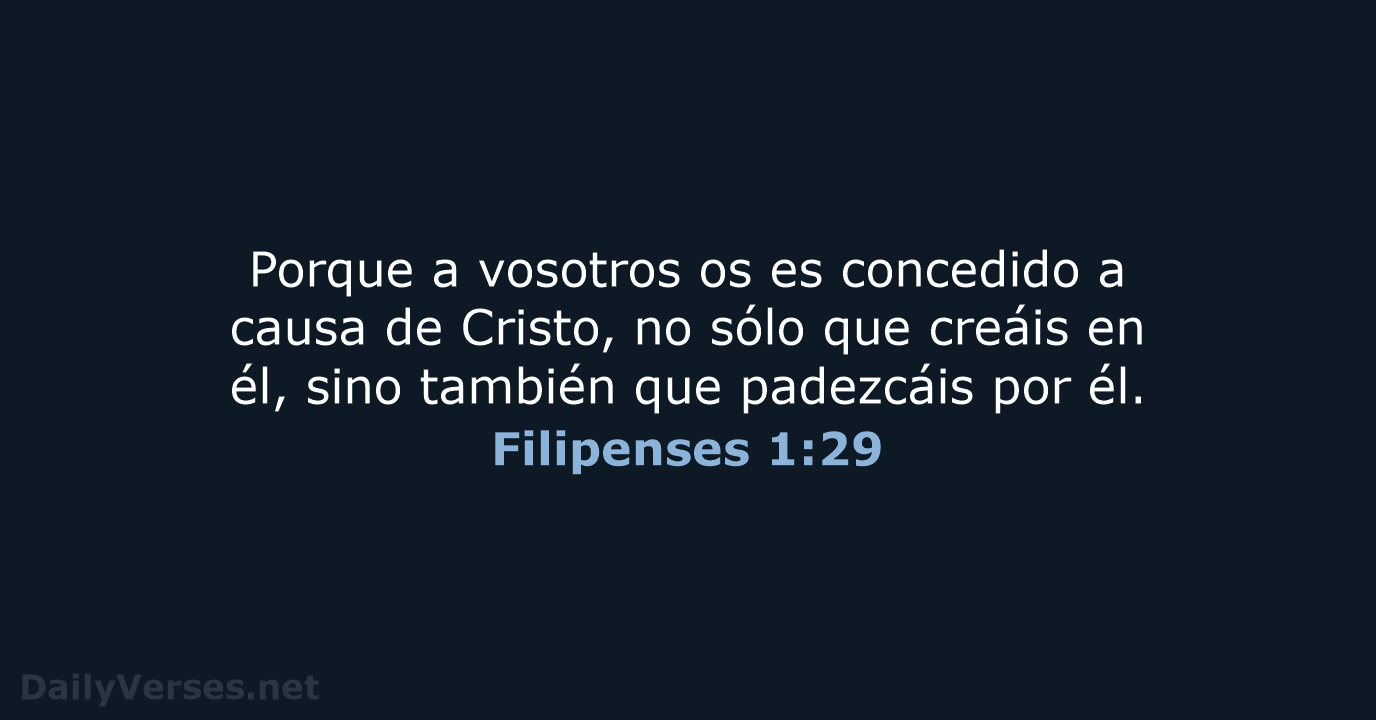 Filipenses 1:29 - RVR60