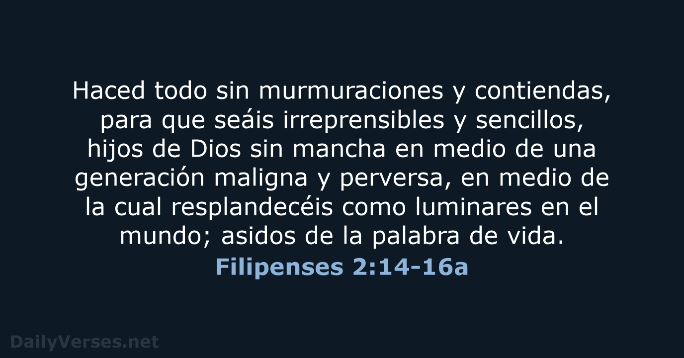 Filipenses 2:14-16a - RVR60