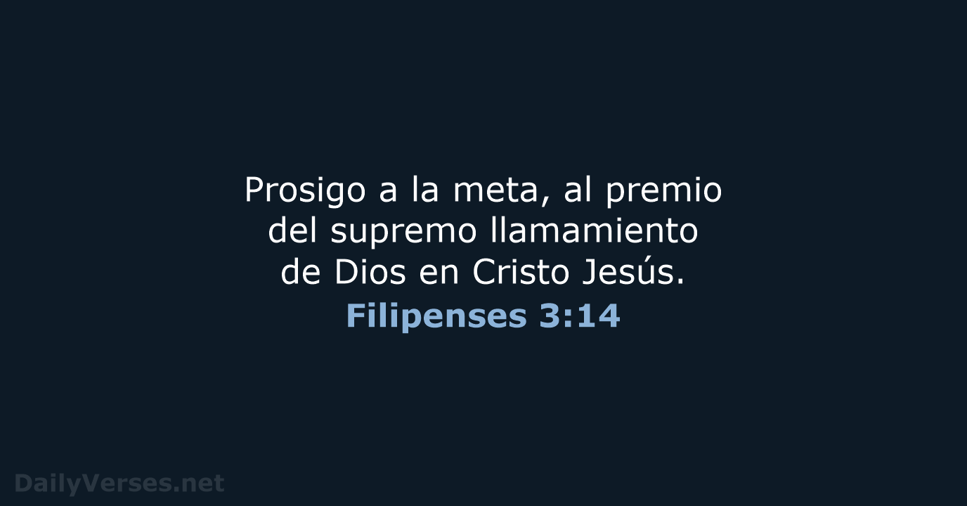 Filipenses 3:14 - RVR60
