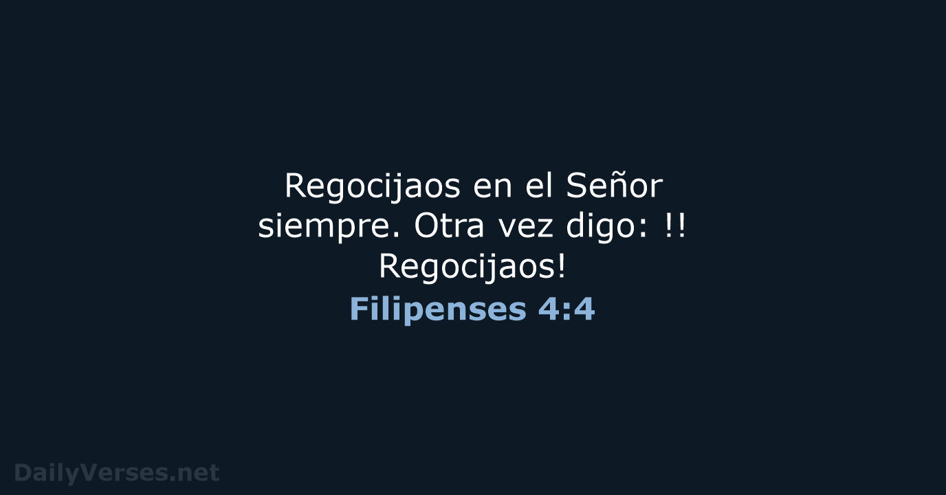 Filipenses 4:4 - RVR60