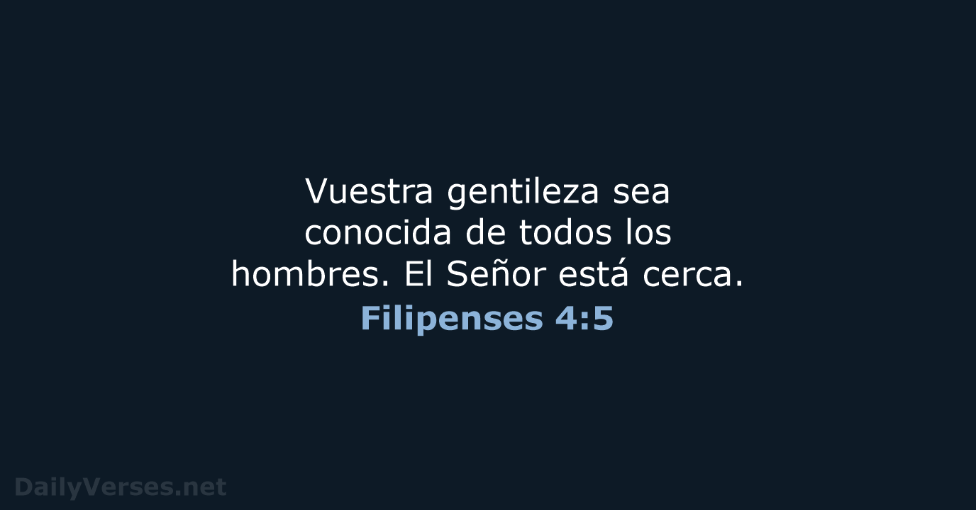 Filipenses 4:5 - RVR60