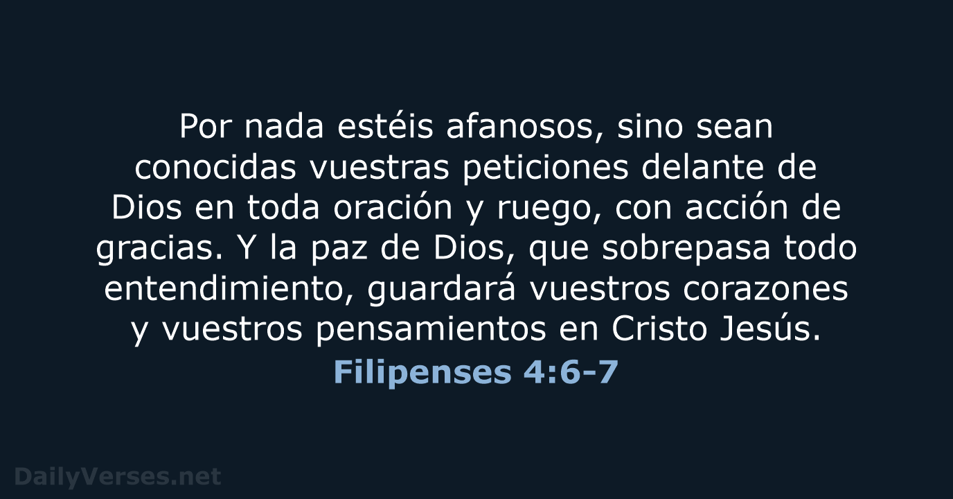 Filipenses 4:6-7 - RVR60