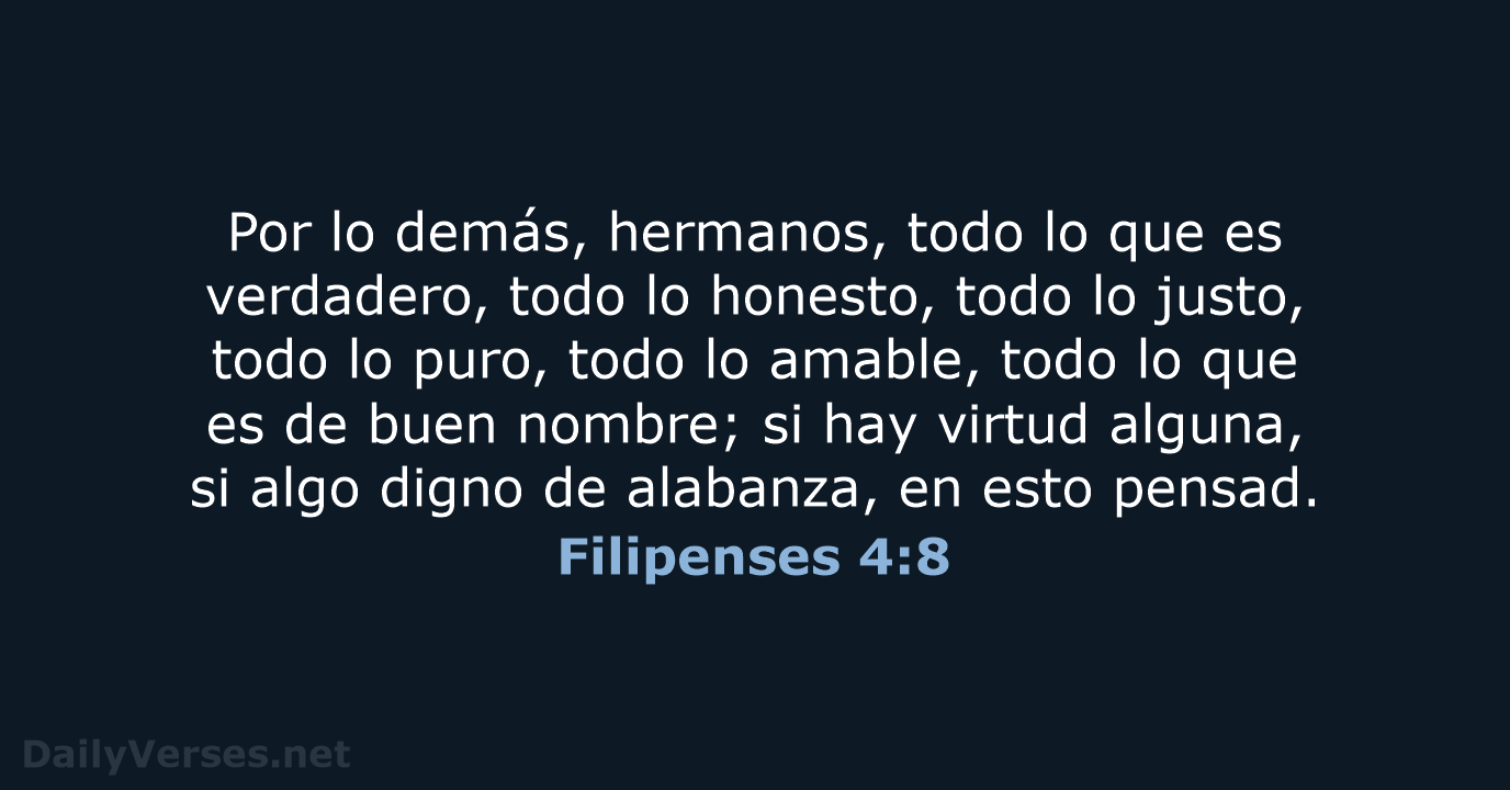 Filipenses 4:8 - RVR60