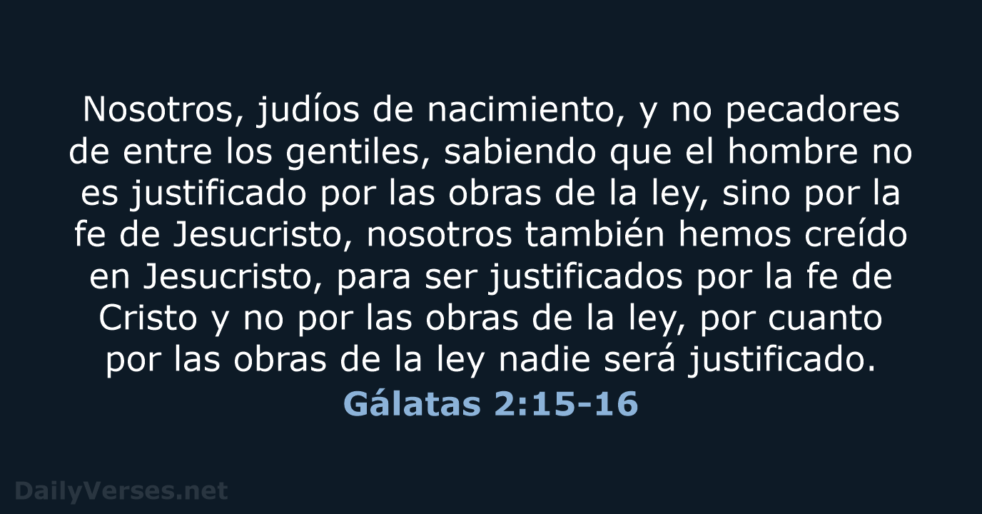 Gálatas 2:15-16 - RVR60