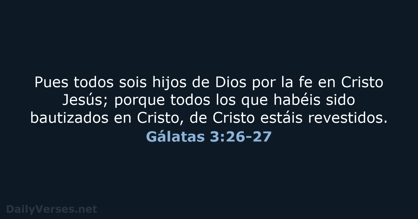 Gálatas 3:26-27 - RVR60