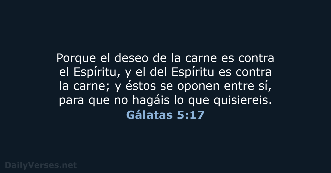 Gálatas 5:17 - RVR60