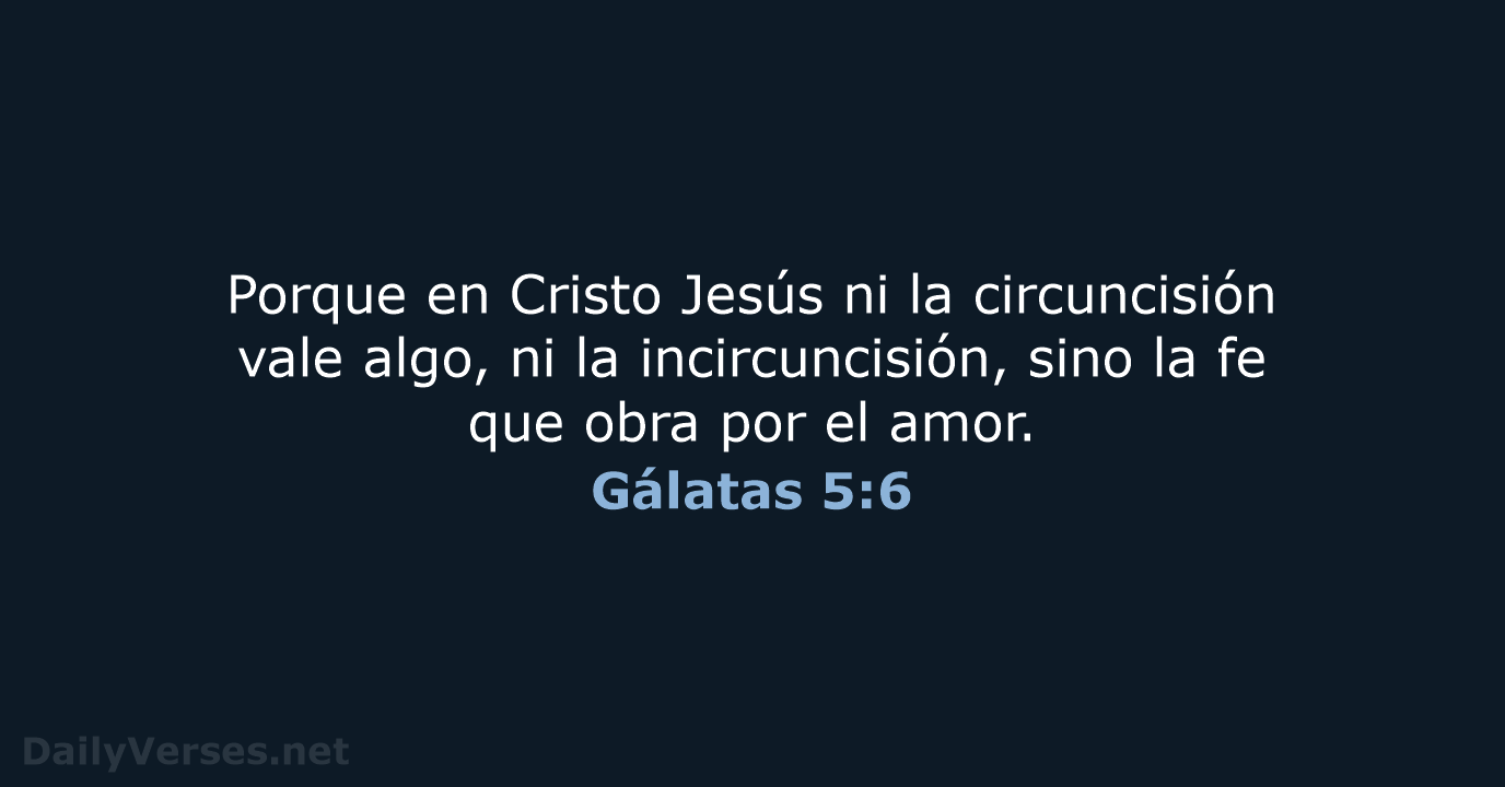 Gálatas 5:6 - RVR60