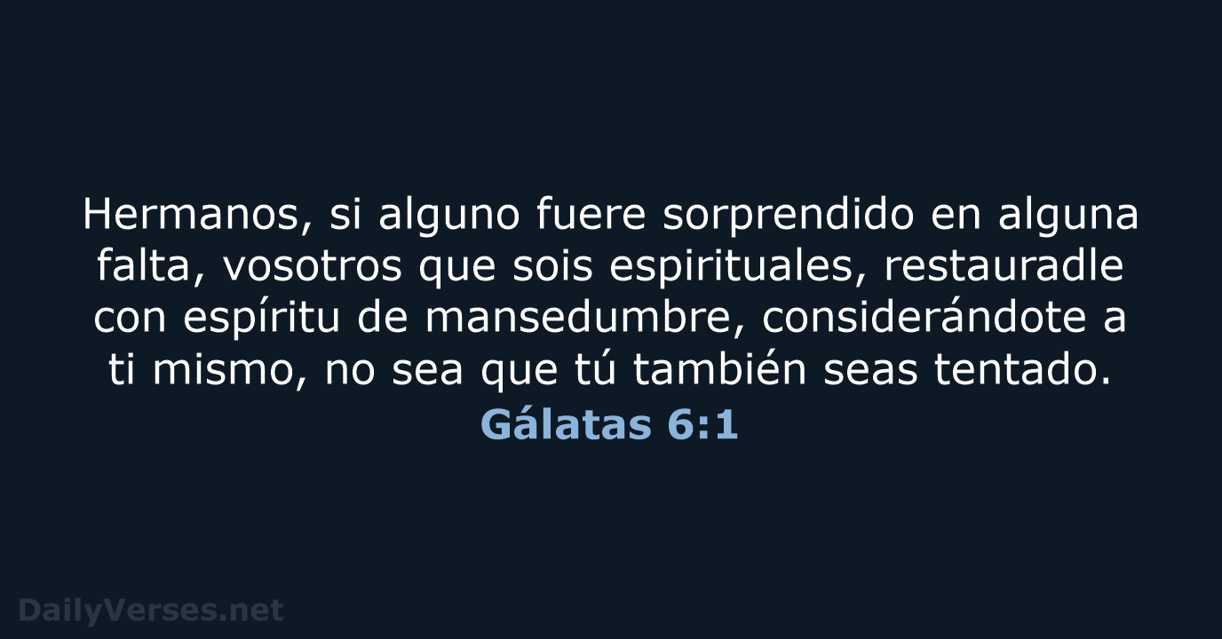 Gálatas 6:1 - RVR60