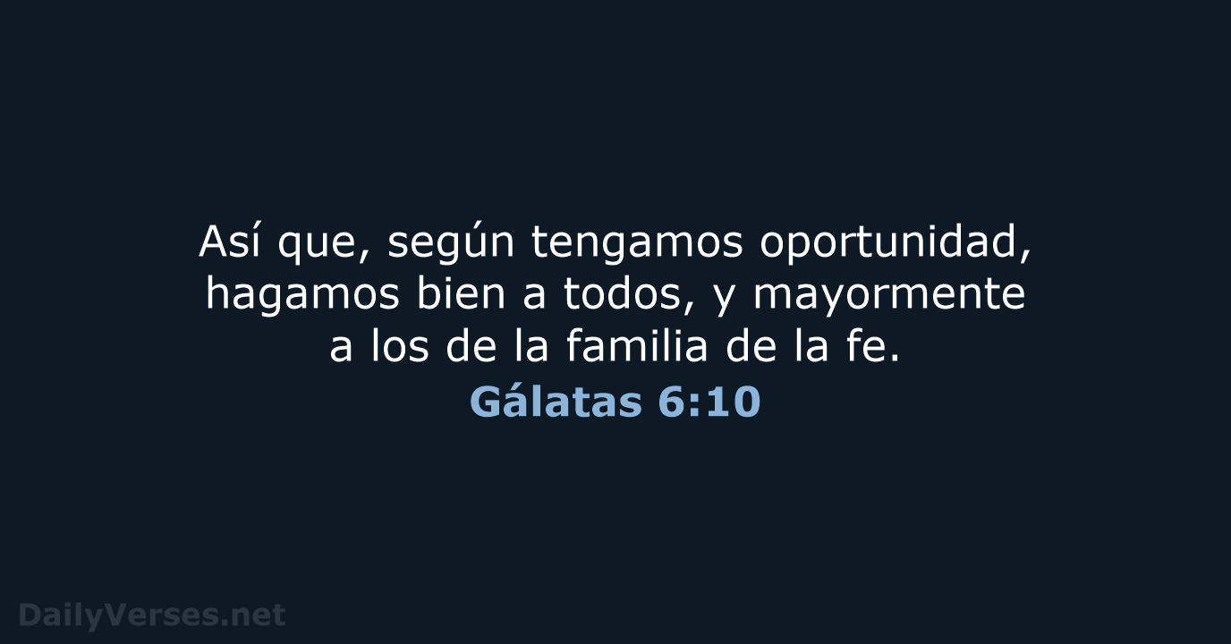 Gálatas 6:10 - RVR60