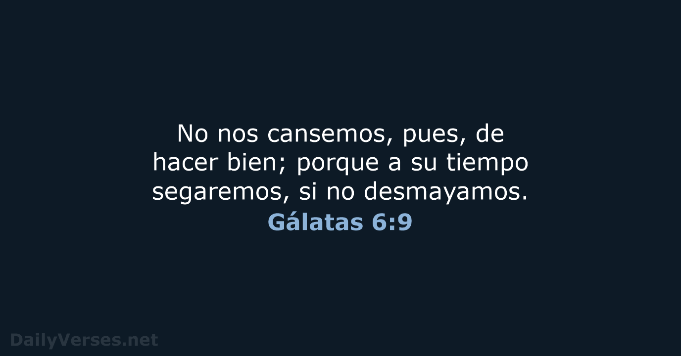 Gálatas 6:9 - RVR60