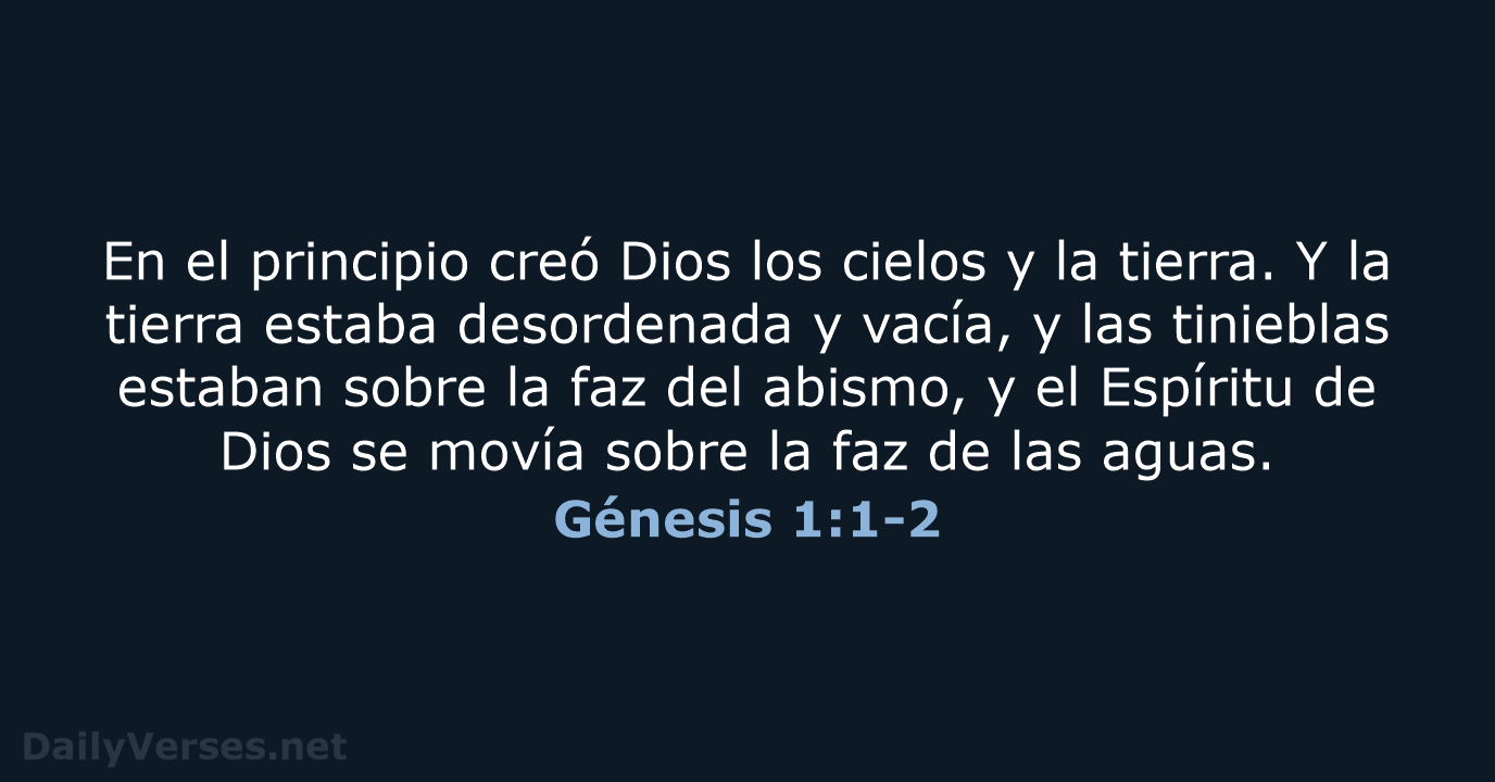Génesis 1:1-2 - RVR60