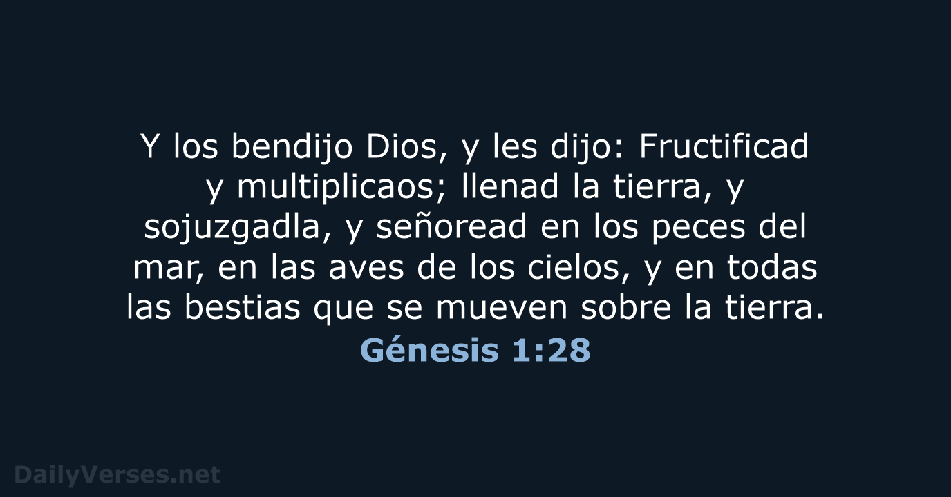 Génesis 1:28 - RVR60