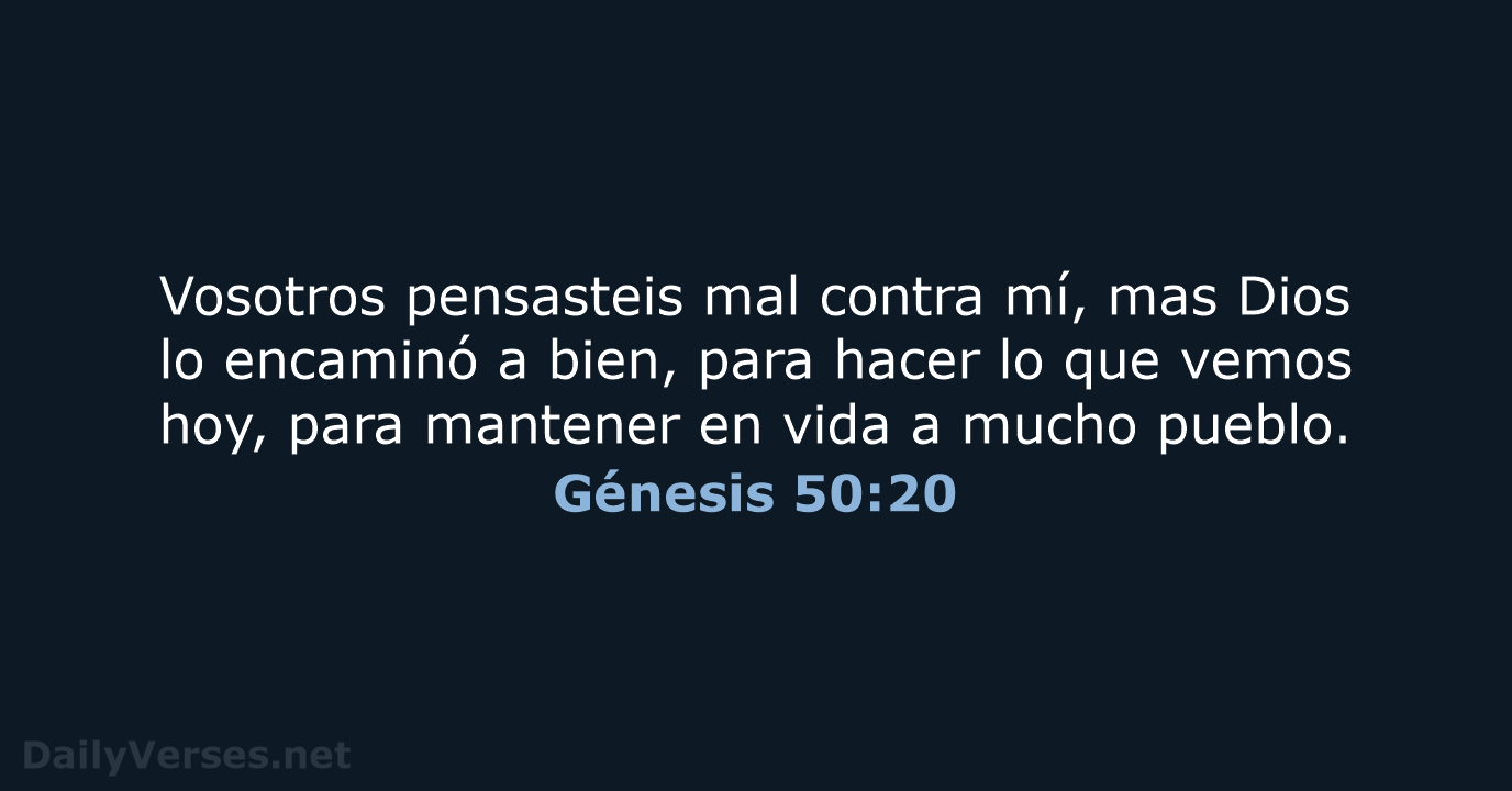 Génesis 50:20 - RVR60