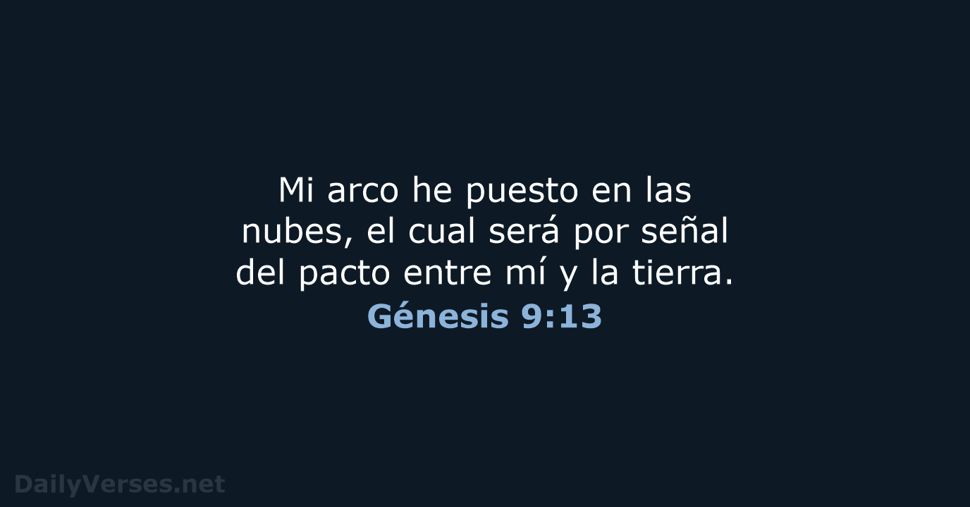 Génesis 9:13 - RVR60