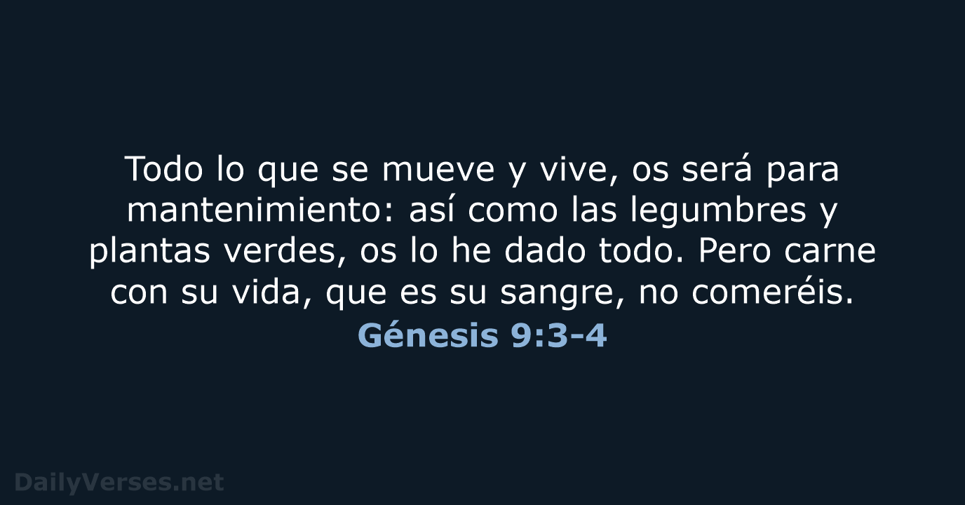 Génesis 9:3-4 - RVR60