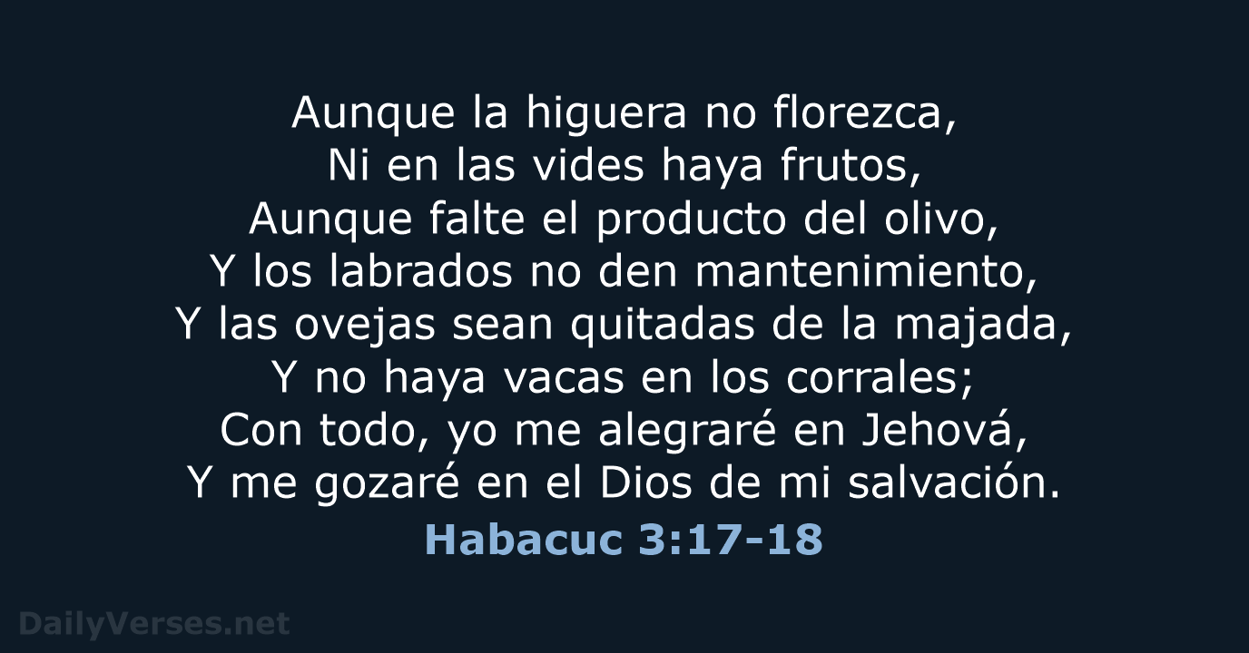 Habacuc 3:17-18 - RVR60