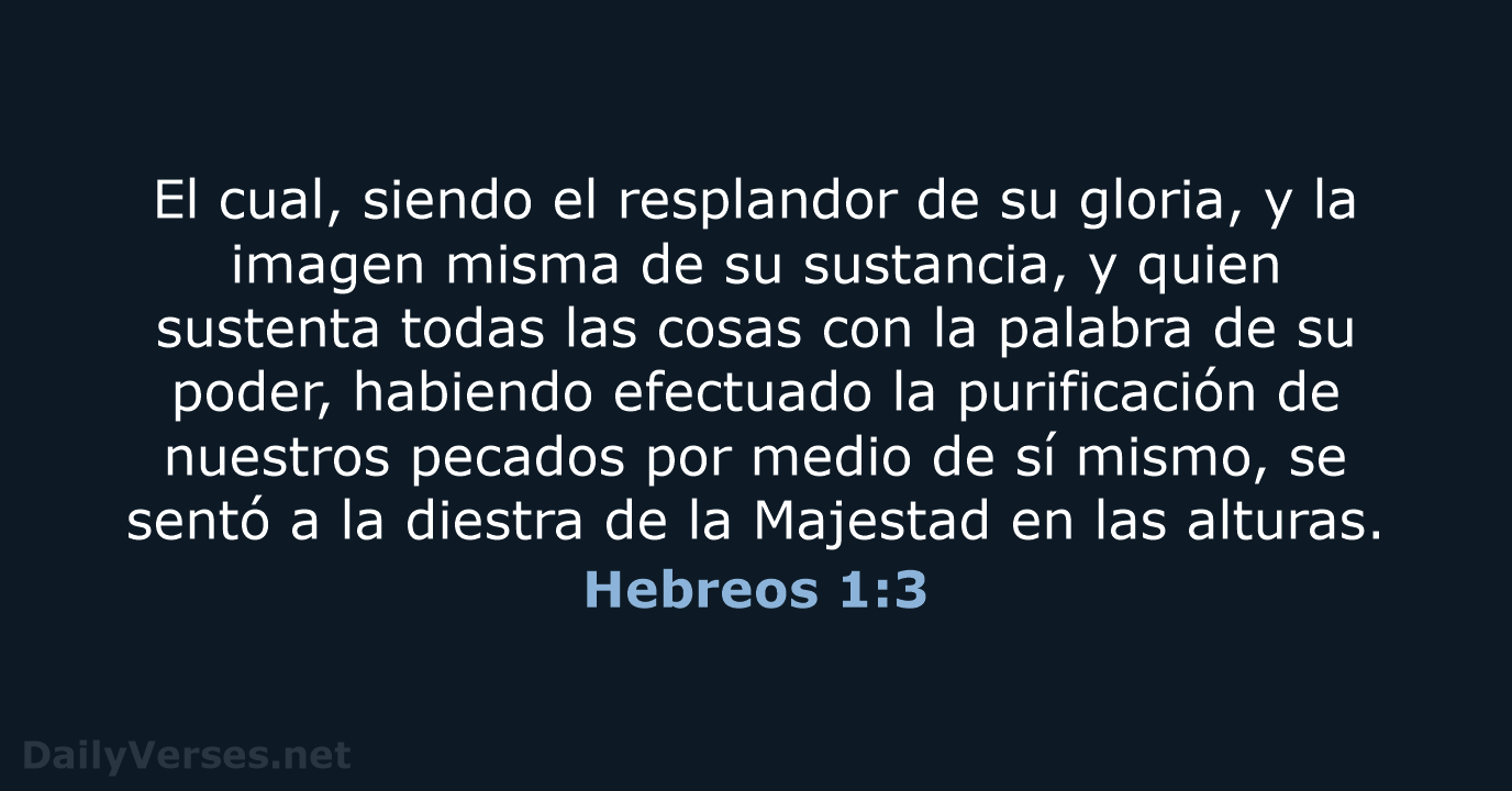 Hebreos 1:3 - RVR60