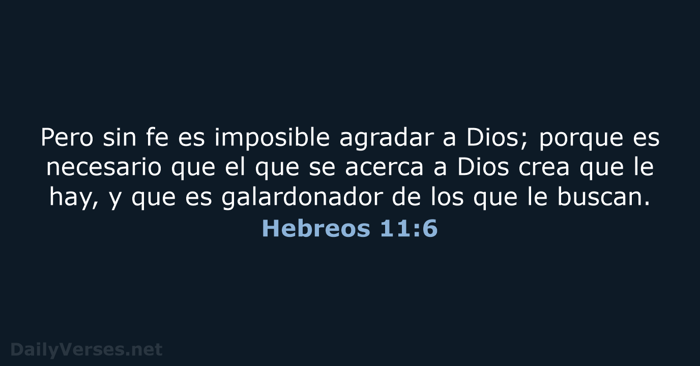 Hebreos 11:6 - RVR60