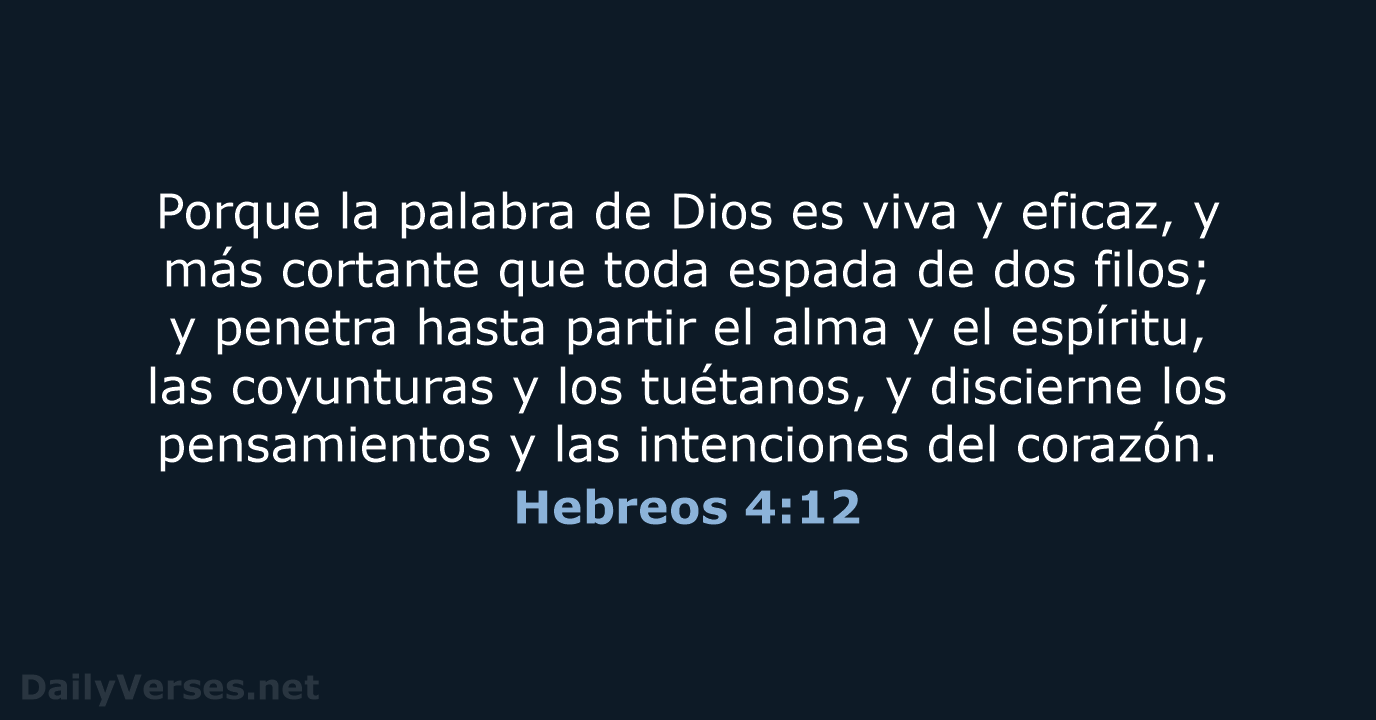 Hebreos 4:12 - RVR60