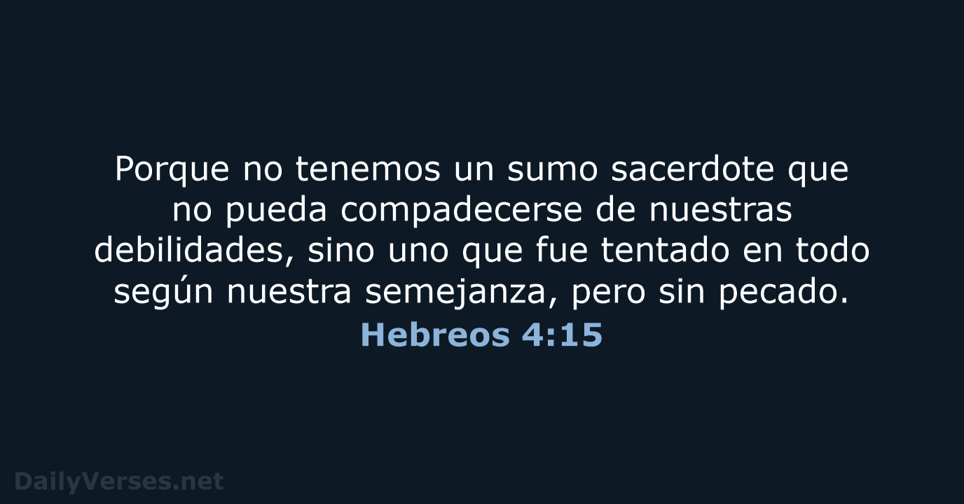 Hebreos 4:15 - RVR60