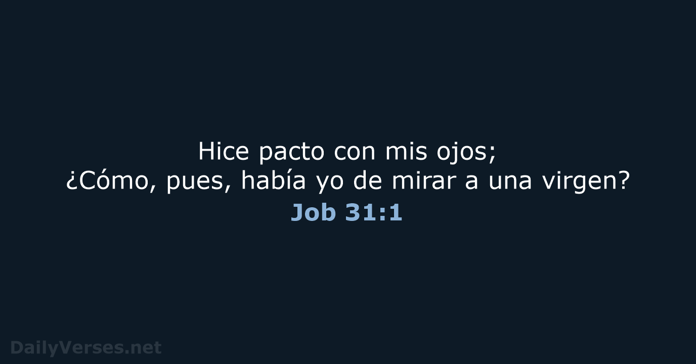 Job 31:1 - RVR60