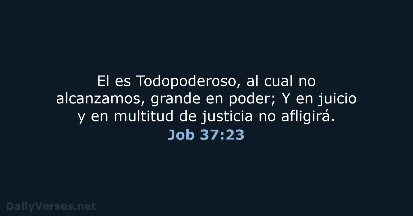 Job 37:23 - RVR60
