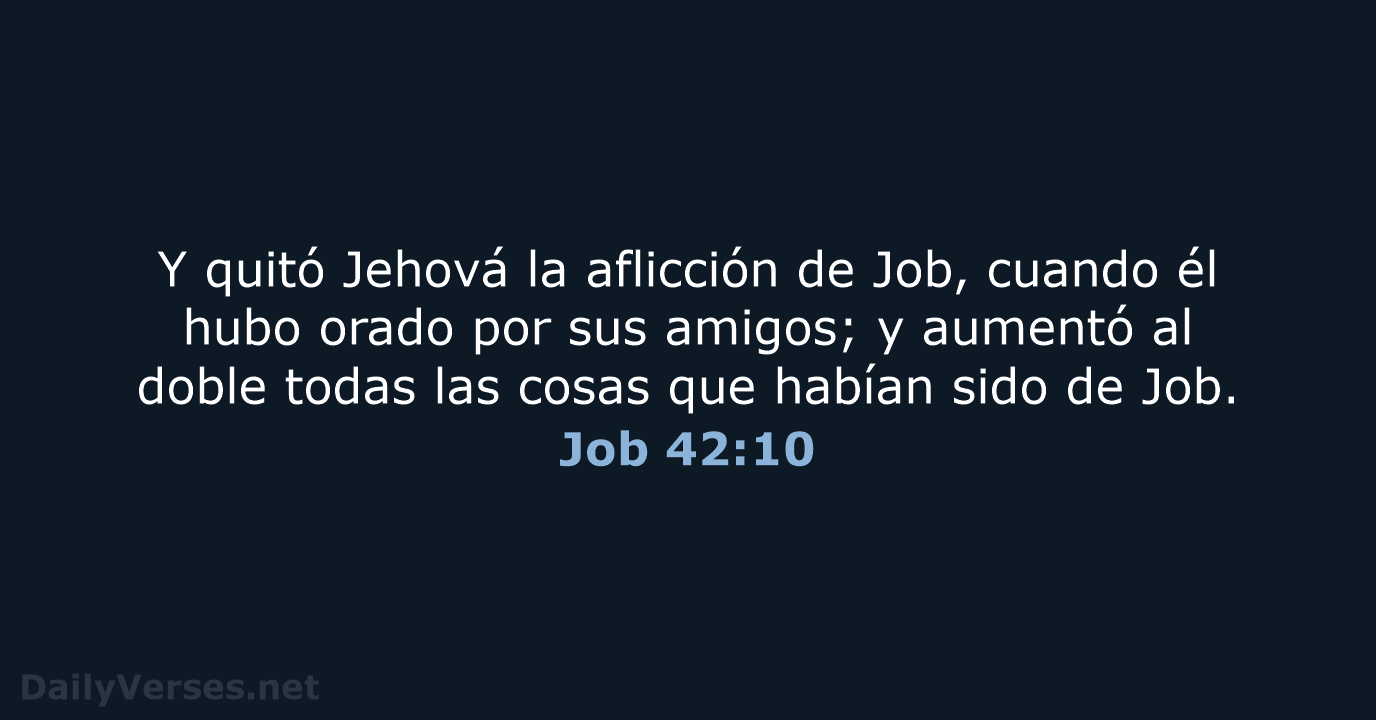 Job 42:10 - RVR60