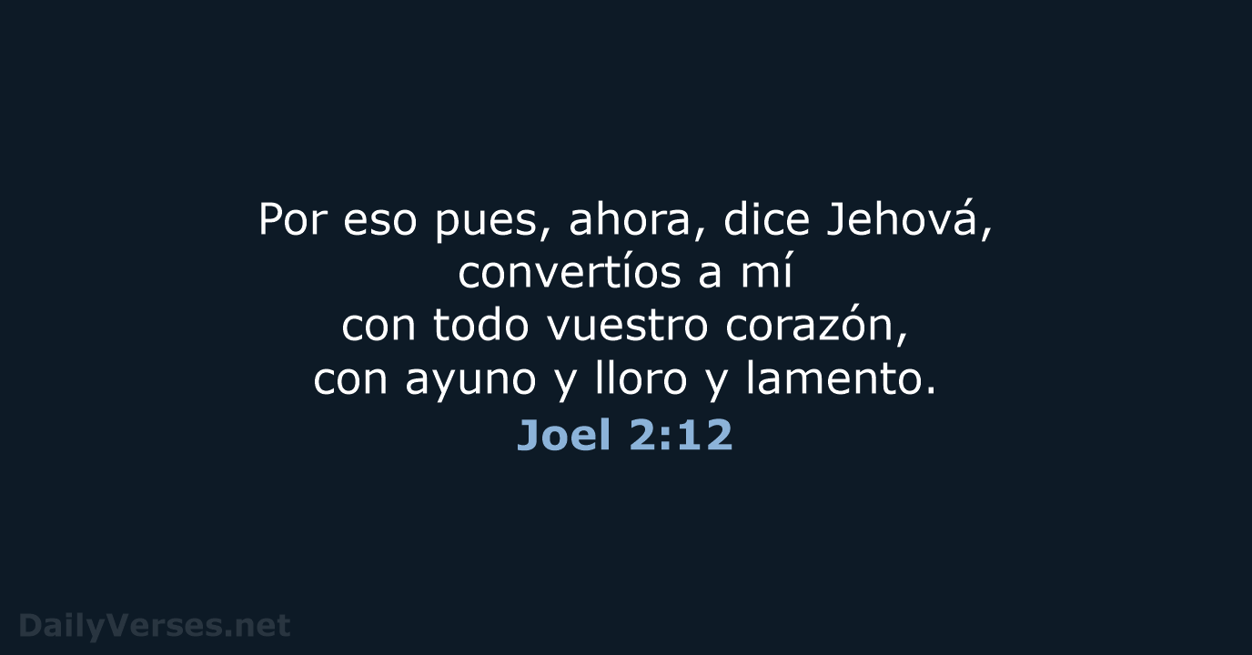 Joel 2:12 - RVR60