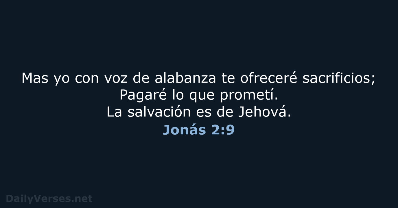 Jonás 2:9 - RVR60