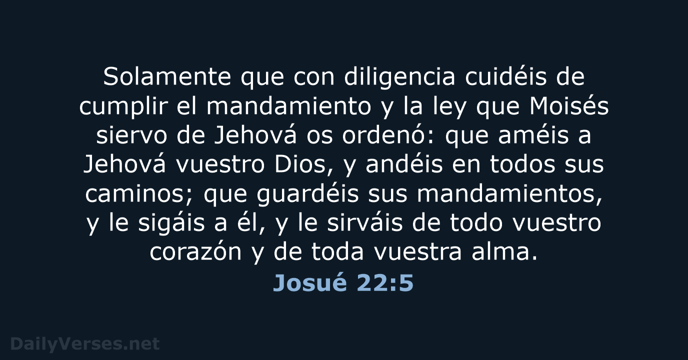 Josué 22:5 - RVR60